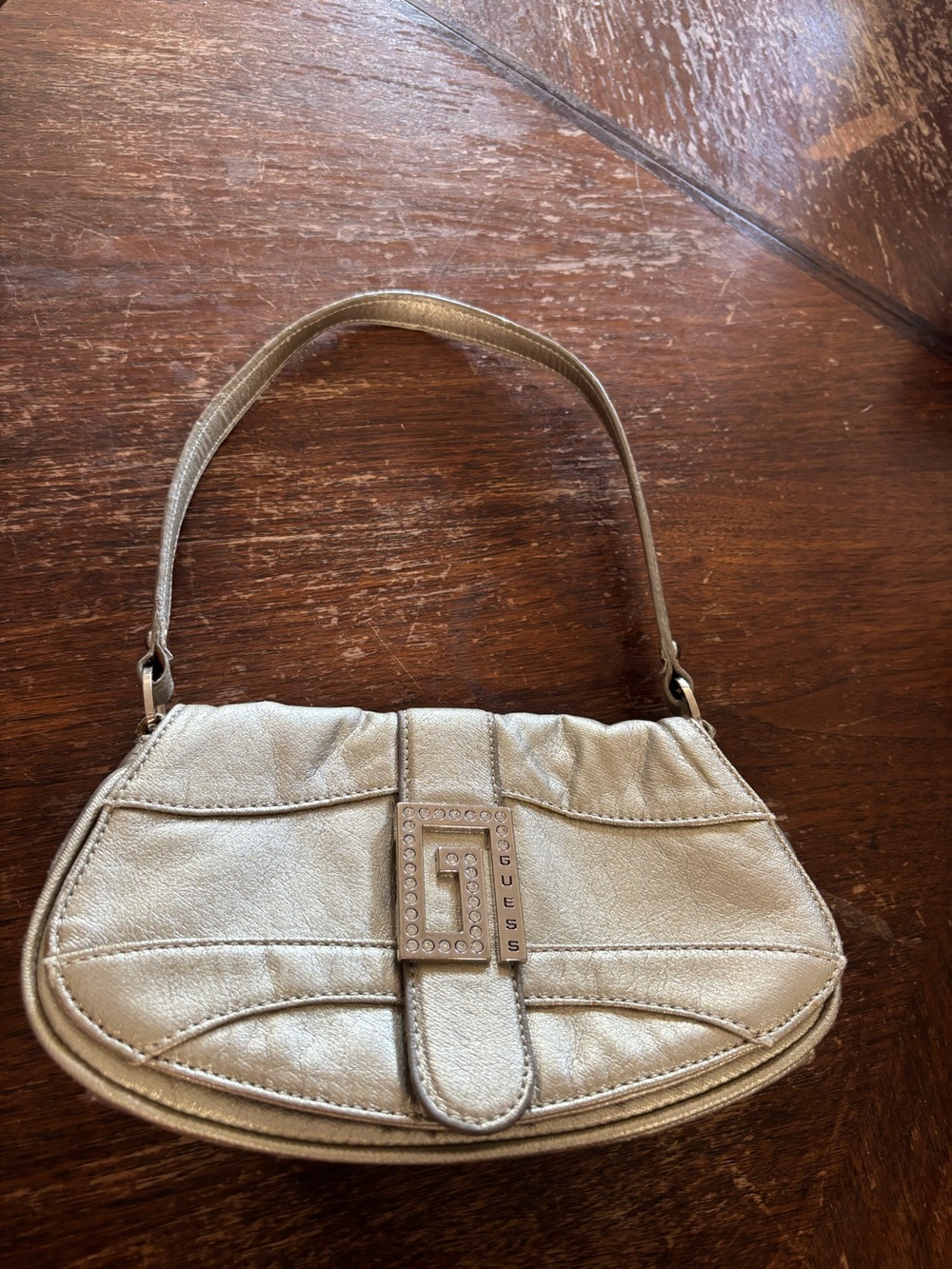 GUESS Metallic Gold Mini Shoulder Bag